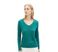 TOM TAILOR 1012976 Sweater, 21178-Ever Green, M Femme