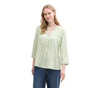 TOM TAILOR 1016190 Blouse, 37431-True Green Vertical Stripe, 38 Femmes