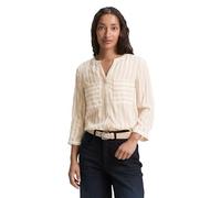 TOM TAILOR 1016190 Blouse, 38624-beige White Stripe, 34 Femmes