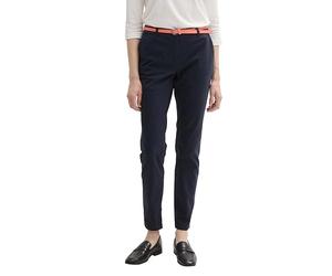 TOM TAILOR 1016542 Pantalon Chino Simple avec Ceinture Femme ,10668 - Sky Captain Blue ,42W / 32L