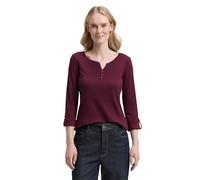 TOM TAILOR 1024036 T-Shirt, 16427-Bordeaux Red, S Femmes