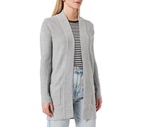 TOM TAILOR 1026423 Cardigan avec Structure ottoman Femme ,11282 - Silver Grey Melange ,L