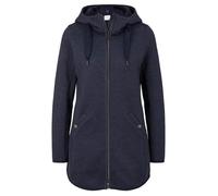 TOM TAILOR 1027144 Veste polaire à Capuche Femme ,30592 - Navy Twill Structure ,XS L