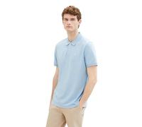 TOM TAILOR 1031006 Polo piqué Basique Homme, 32245 - Washed Out Middle Blue, M