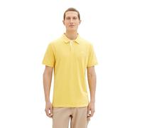 TOM TAILOR 1031006 Polo piqué Basique Homme, 34663 - Jaune Soleil, S