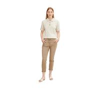 TOM TAILOR 1032046 Pantalon Tapered Relaxed Femme ,28722 - Dark Sepia ,36W / 28L