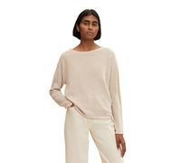 TOM TAILOR Pull-over beige / blanc, Taille XS