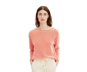 TOM TAILOR 1033125 Pull en Tricot avec Structure Femme ,31310 - Reb Bubble Structure ,XL