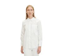TOM TAILOR 1034784 Chemisier avec Poche Poitrine Femme ,10315 - Whisper White ,36