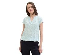 TOM TAILOR 1035245 Blouse, 35293-Blue Tiny Flower Design, 36 Femme