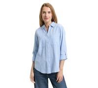 Tom Tailor With Slub Structure 1035247 Blouse Bleu 46 Femme