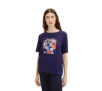 TOM TAILOR 1035460 T-shirt Femme ,11331 - Atlantic Ocean Blue ,XXL