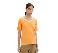 TOM TAILOR 1035472 T-shirt Femme ,29751 - Bright Mango Orange ,S