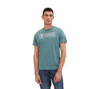TOM TAILOR 1035611 T-Shirt Homme, 30105 - Deep Bluish Green, L
