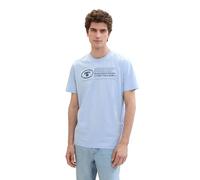 TOM TAILOR 1035611 T-Shirt Homme, 35271 - Bleu Planche À Voile, L