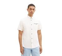 TOM TAILOR 1036236 Chemise, 10332-Off White, S Homme