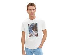 TOM TAILOR 1036415 T-Shirt, 10332-Off White, XXXL Homme