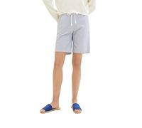 TOM TAILOR 1036631 Bermuda Shorts, 12320-Pantalon à Rayures Fines, 34 Femme