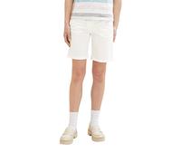 TOM TAILOR 1036867 Bermuda Shorts, 10315-Whisper White, 36 Femme