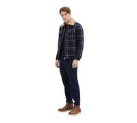 TOM TAILOR 1037338 Jacket, 32515-navy Wool Check, M Homme