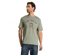 TOM TAILOR 1037735 T-Shirt, 10767-Greyish Shadow Olive, M Hommes