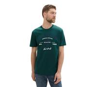 TOM TAILOR 1037735 T-Shirt, 10834-Deep Green Lake, L Hommes