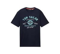 TOM TAILOR 1037735 T-Shirt Homme, 10302 - Bleu Foncé, M