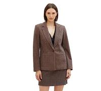 TOM TAILOR 1037912 Blazer, 32409-Navy Blush Check CK, M Femme