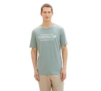 TOM TAILOR 1037982 T-Shirt, 12960-Dark Smoke Green, M Homme