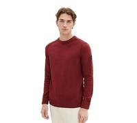 TOM TAILOR 1038246 Sweater, 32220-burned Bordeaux Red, M Homme
