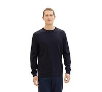 TOM TAILOR 1038426 Sweater, 13160 - Mélange Bleu Marine tricoté, L Homme