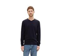 TOM TAILOR 1038427 Sweater, 13160 - Mélange Bleu Marine tricoté, M Homme