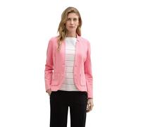 TOM TAILOR 1038703 Blazer Basique Ottoman avec Poches, 15116-Bright Rose, S Femmes