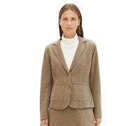 TOM TAILOR 1039144 Blazer, 33962-Doeskin Melange, M Femme