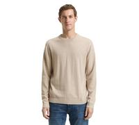 TOM TAILOR 1039805 Pull-Over, 38310-cashew Beige Melange, L Homme