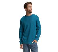 TOM TAILOR 1039810 Pull-Over, 38778-Dark Aqua Melange, M Homme