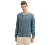 Tom Tailor 1039811 Pull-Over Homme, 36148 - Stormy Teal Melange, M