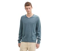 TOM TAILOR 1039811 Pull-Over Homme, 36148 - Stormy Teal Melange, XXL
