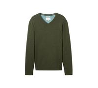 TOM TAILOR 1039811 Pull-Over Homme, 36230 - Rosin Green Melange, L