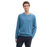 TOM TAILOR 1039811 Pull-Over Homme, 37095 - Bleu Océan Mélangé, L