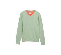 TOM TAILOR 1039811 Pull-Over Homme, 37098 - Spring Green Melange, M