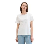 TOM TAILOR 1040544 T-Shirt, 10320-Soft Clear White, XXS Femme