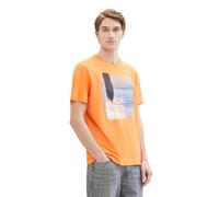 TOM TAILOR 1040898 T-Shirt, 22195-Fruity Melon Orange, L Homme