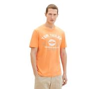 TOM TAILOR 1040898 T-Shirt, 22195-Fruity Melon Orange, M Homme