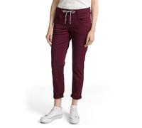 TOM TAILOR 1040963 Pantalon, 16427-Bordeaux Red, 42W / 28L Femmes