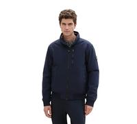 TOM TAILOR 1041314 Veste demi-saison pour homme avec capuche dans le col montant (1 pièce), 10668 - Sky Captain Blue., 3XL