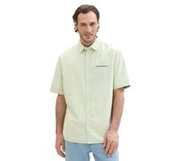 TOM TAILOR 1041365 Chemise, 35418-Structure à Pois Verts, XL Homme
