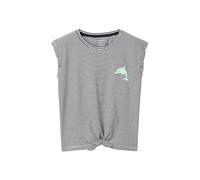 TOM TAILOR 1041960 Top, 35560-Bleu Marine/Blanc à Rayures, 92-98 Fille