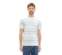 TOM TAILOR 1042150 T-Shirt, 35656-blue Multicolor big Stripe, L Homme