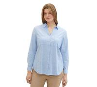 Tom Tailor Women + Chemisier bleu clair, Taille XXL